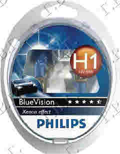 07.302.18 ΛΑΜΠΕΣ KIT H1 PHILIPS BLUE VIS