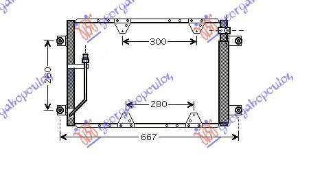 CONDENSER 03-05 (57,5x38x1.6) 2.0TDi