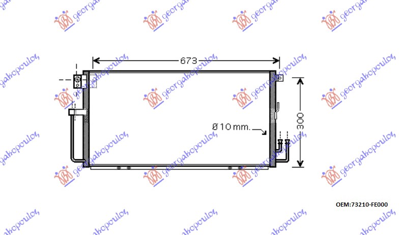 ΨΥΓΕΙΟ A/C 00-02 2.0 WRX (65x31x16)