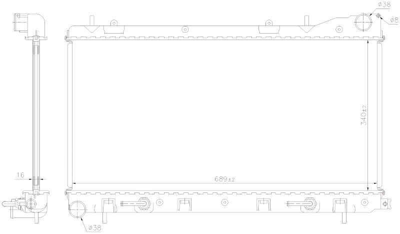 ΨΥΓΕΙΟ 1.6-1.8-2.0 ΜΗΧΑΝΙΚΟ (340x688) ΑΝΟΙΧΤΟ ΚΥΚΛΩΜΑ (NRF)
