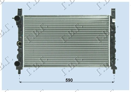 RADIATOR 1,3-1,4 TURBOie -1,7D (52x32)