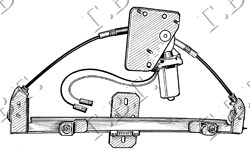 WINDOW REGULATOR ELECT.REAR (A QUALITY)