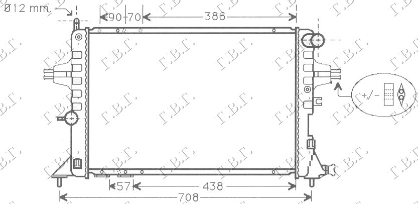 ΨΥΓΕΙΟ ΝΕΡΟΥ 1.7TD ΠΕΤΡΕΛΑΙΟ +/-AC (600X370) (ΚΙΝΗΤΗΡΑΣ Χ 17DTL)