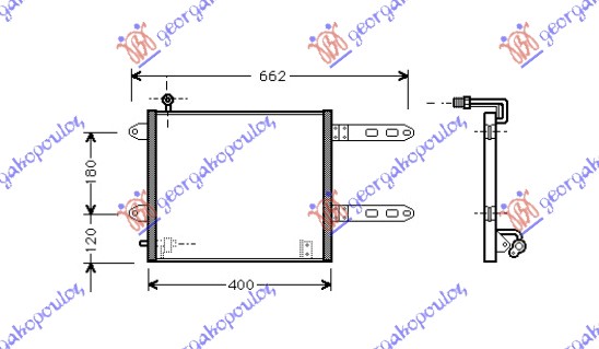 ΨΥΓΕΙΟ A/C (33.5x36.5x2.1)(ΠΑΡ.ΟΔ)