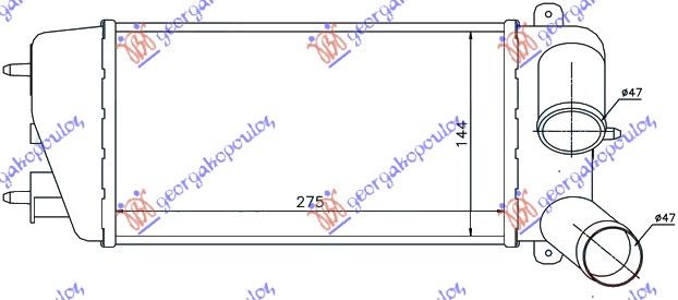 ΨΥΓ.INTERCOLLER 1,4HDi (275x147x64)