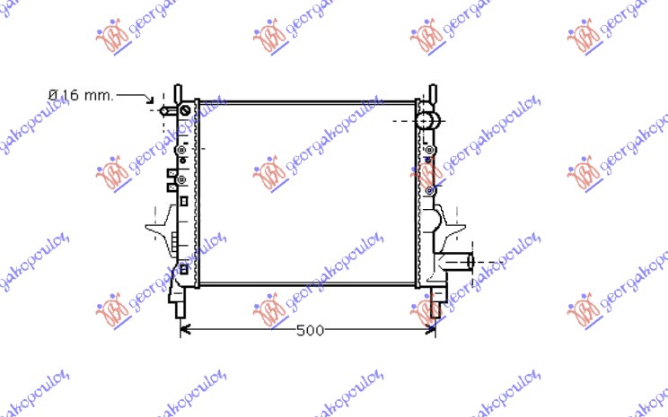 ΨΥΓEIO 1.1-1.2 ΒΕΝΖΙΝΗ (430x377)ΓΙΑ ΟΧΗΜΑΤΑ ΧΩΡΙΣ A/C  (VALEO)