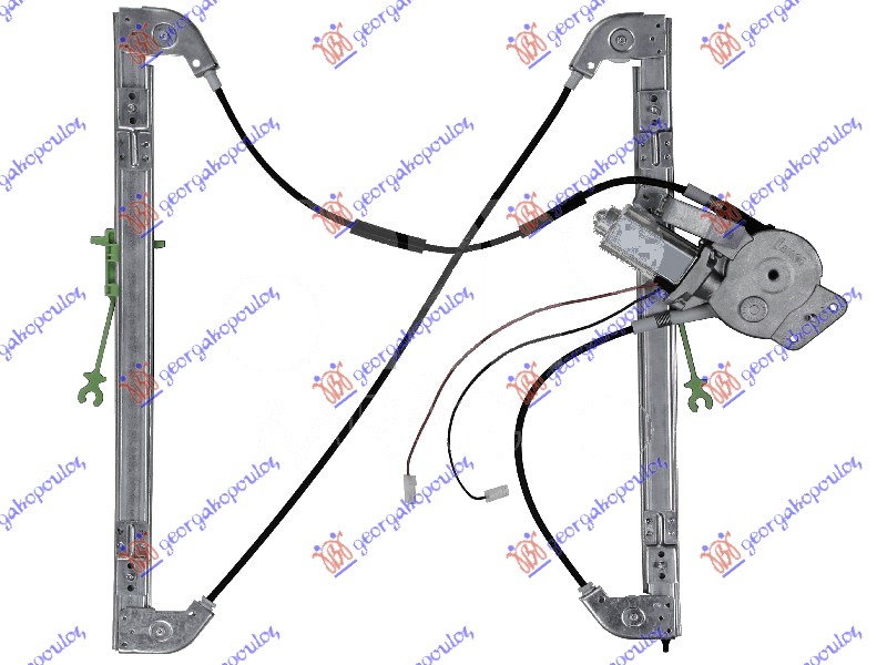 FRONT WINDOW REGULATOR ELECTRICAL (W/O MOTOR) VALEO