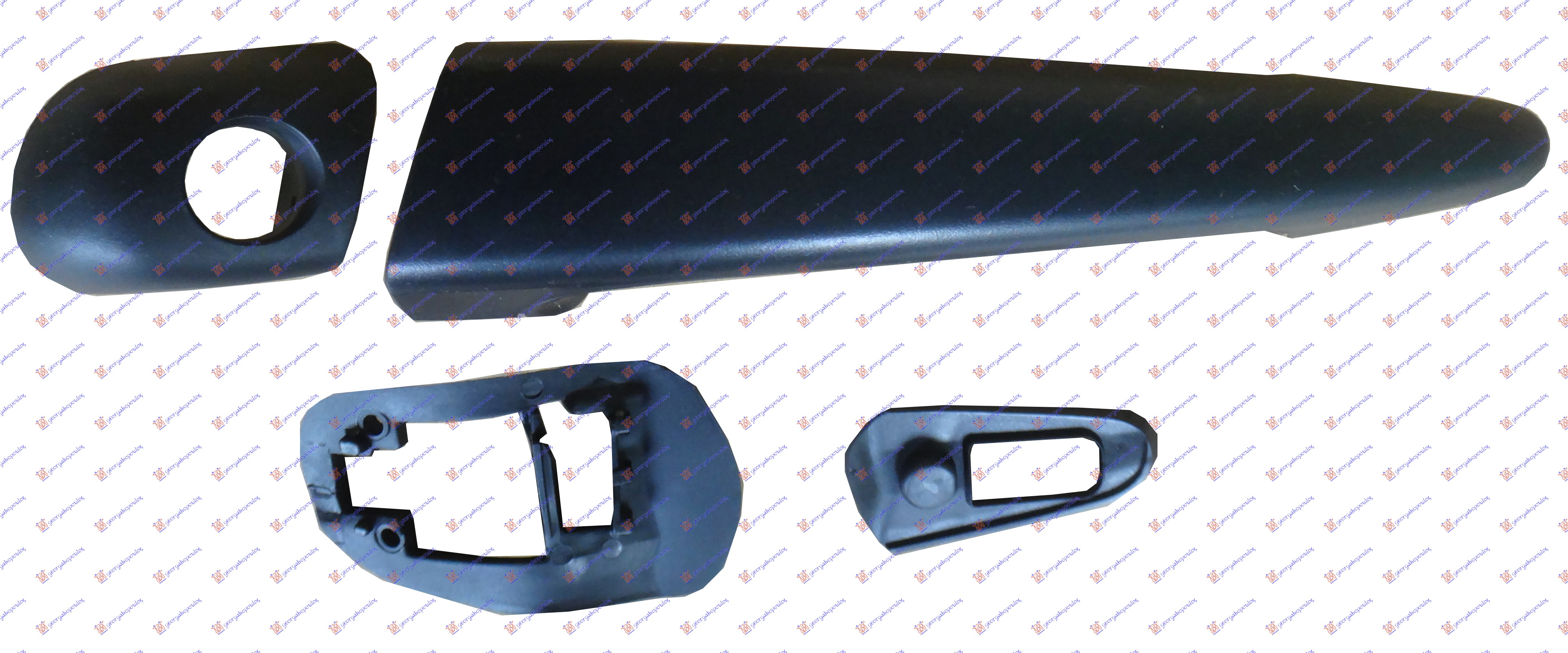 DOOR HANDLE FR. OUTER BLACK