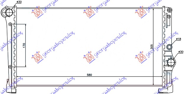 ΨΥΓΕΙΟ 1.3JTD (58x31x3,8)Μ/ΣΩΛ.ΤΥΠ.MAREL