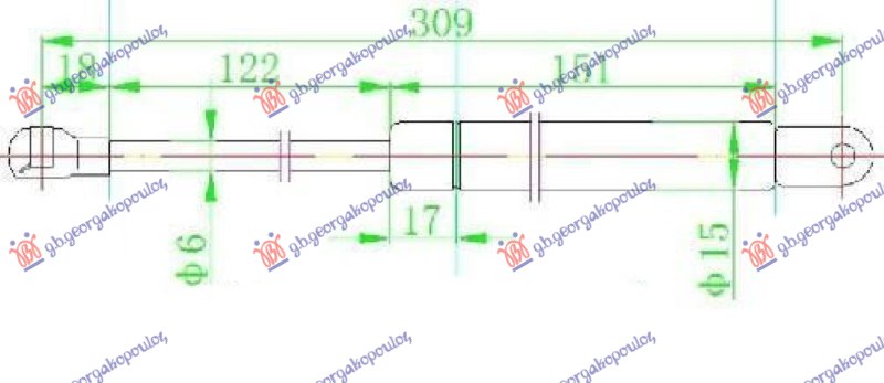 ΑΜΟΡΤΙΣΕΡ ΠΙΣΩ ΠΑΡΜΠΡΙΖ (310L-255N)