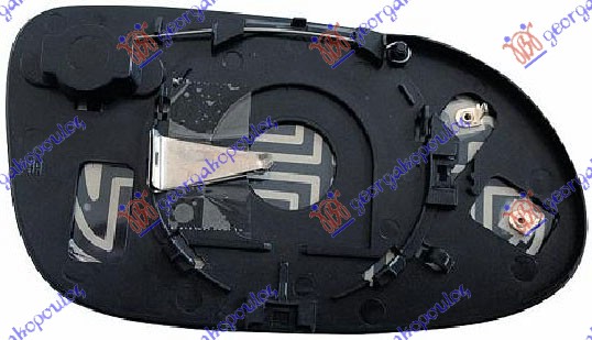 DOOR MIRROR GLASS HEATED (ASPHERICAL GLASS)