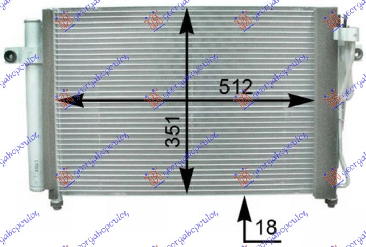 ΨΥΓΕΙΟ A/C 1,1-1.3i-1.6i12V (50.3x35)