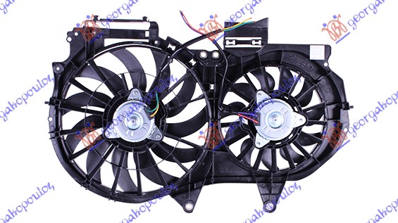 COOLING FAN ASSY (DOUBLE) 1.6-1.8-2.0 PETROL - 1.9-2.0 TDi DIESEL (380/280mm)