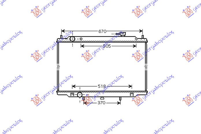 ΨΥΓΕΙΟ 2.5TDi +/- A/C (695x450) (ΠΑΡΟΧΕΣ ΠΛΕΥΡΑ ΟΔΗΓΟΥ) (NRF)