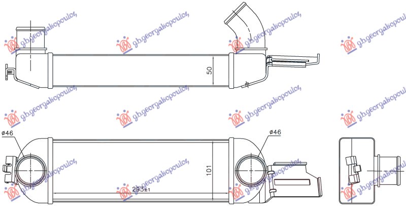 ΨΥΓΕΙΟ INTERCOOLER 1.7 DTI ΠΕΤΡΕΛΑΙΟ (293x101)