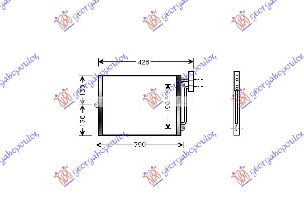 ΨΥΓΕΙΟ A/C 2.5-2.7-3.2 BENZ (33x27.5x16)