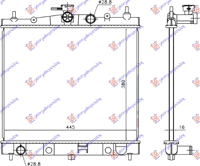 ΨΥΓΕΙΟ 1.0-1.2-1.4-1.6 ΒΕΝΖΙΝΗ (38x44x1.6) ΙΑΠΩΝΙΑΣ