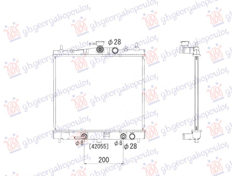 ΨΥΓΕΙΟ 1.2-1.4 ΒΕΝΖΙΝΗ ΑΥΤΟΜΑΤΟ +/- A/C (380x448) ΙΑΠΩΝΙΚΟ (NRF)