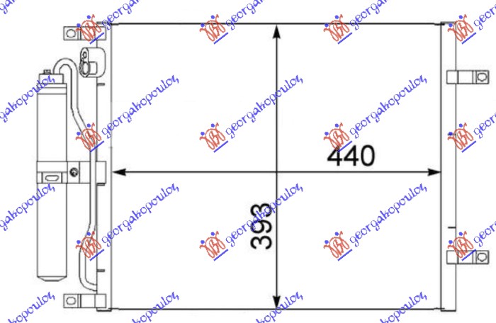 ΨΥΓΕΙΟ A/C 1.5 dCi ΠΕΤΡΕΛΑΙΟ (490x376x16) -05