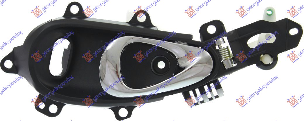 DOOR HANDLE FRONT INNER CHROME/BLACK