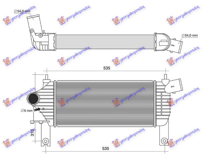 ΨΥΓΕΙΟ INTERCOOLER 2.5-3.0 DCI ΠΕΤΡΕΛΑΙΟ (455x202)