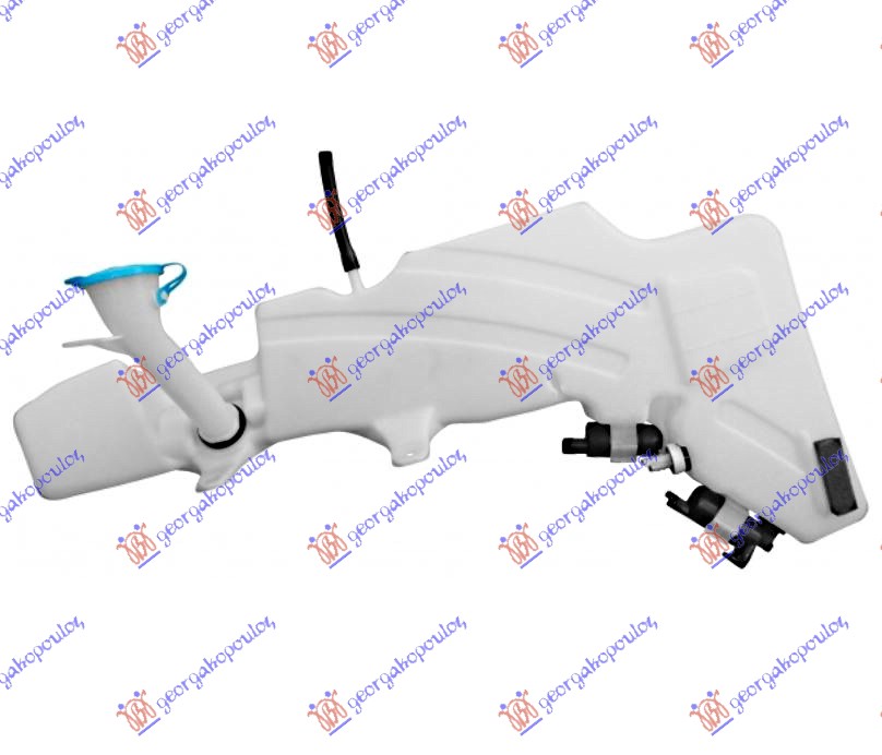 WIPER WASHER TANK (W/NECK & CAP) (WITH 2 MOTER & SENSOR)