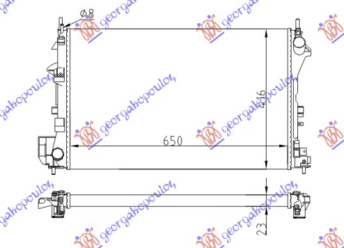 ΨΥΓΕΙΟ 1.6-18I 16V (65x40,5)Z16XE-Z18XE