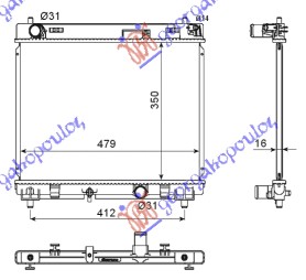 ΨΥΓΕΙΟ ΠΕΤΡΕΛ.1.4 D-4D (66KW)(350x480x16)