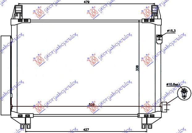 ΨΥΓΕΙΟ A/C 1.4 D4D ΠΕΤΡΕΛΑΙΟ (515x325χ16)