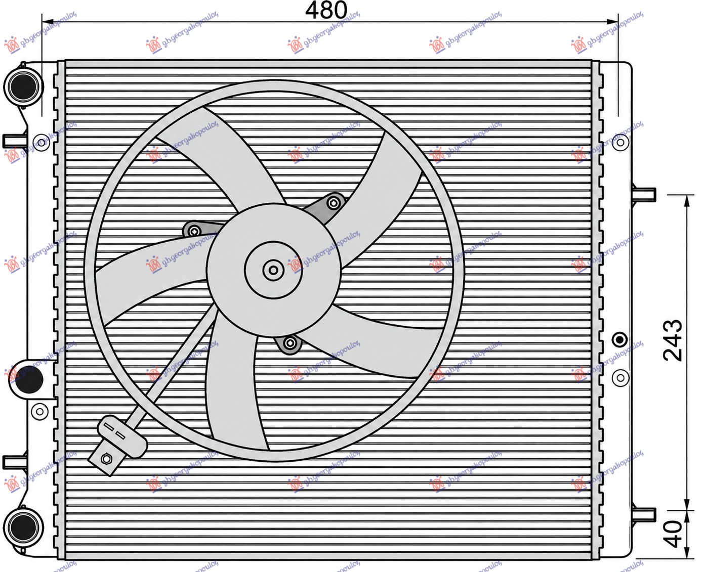 ΨΥΓΕΙΟ ΓΙΑ ΟΛΑ - A/C (430x410) (ΕΝΣΩΜAΤΩΜΕΝΟ ΒΕΝΤΙΛΑΤΕΡ) (MARELLI)