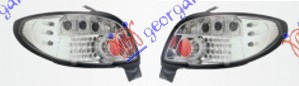 TAIL LAMP SET CHROMED LED