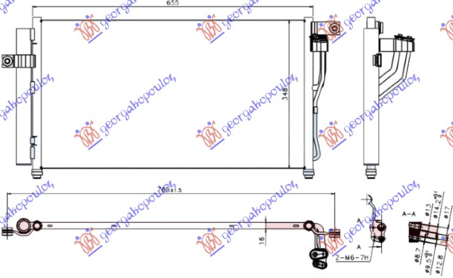 ΨΥΓΕΙΟ A/C (61x35) 1.4i-1.6i 16V