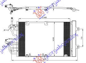 ΨΥΓΕΙΟ A/C 1.3-1.7-1.9 CDTi-2.0 ΟPC(49,5x3)