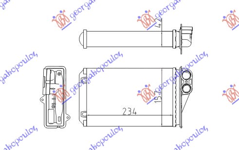 ΨΥΓΕΙΟ ΚΑΛΟΡΙΦΕΡ (M) +/-ΑC (234x157) TΥΠΟΥ VALEO