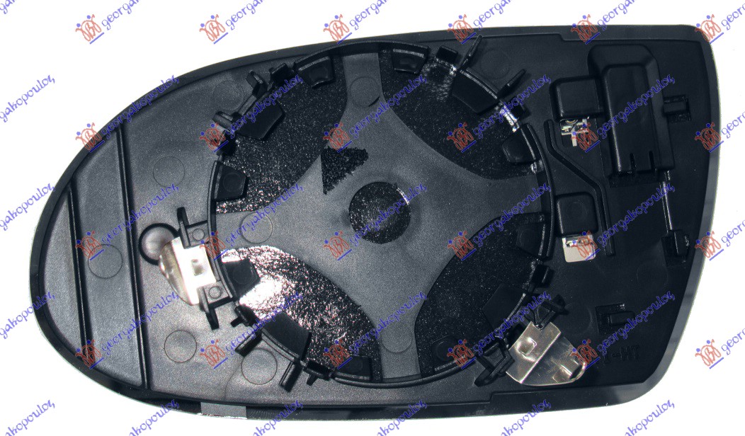 DOOR MIRROR GLASS HEATED -2008 (ASPHERICAL GLASS)