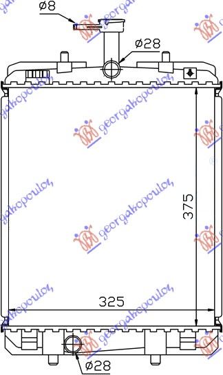 ΨΥΓΕΙΟ ΝΕΡΟΥ 1.0cc +/-A/C (37.4x32.6) (KOYO)