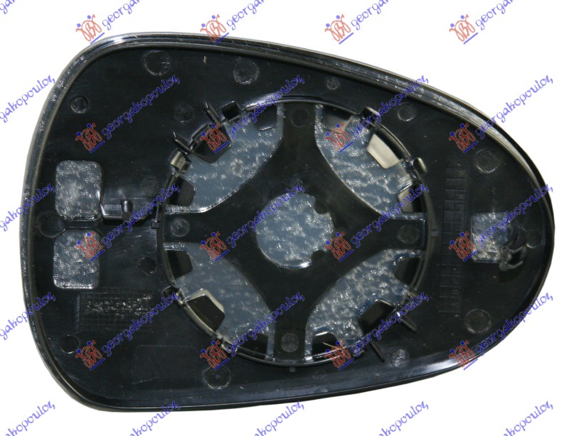 DOOR MIRROR GLASS 09- HEATED  (CONVEX GLASS)