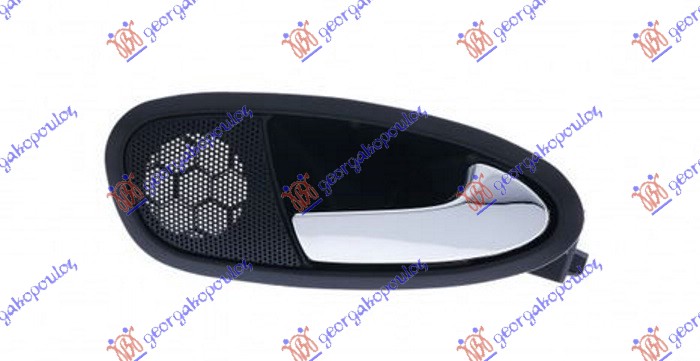 DOOR HANDLE FR/RR INNER CHR/BLACK