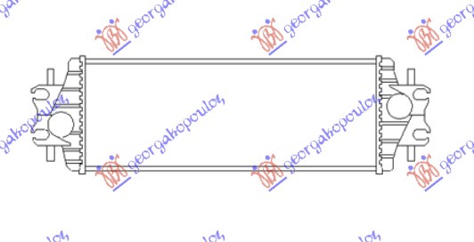 ΨΥΓΕΙΟ INTERCOOLER 1.9 DTi ΠΕΤΡΕΛΑΙΟ (540x175x40)