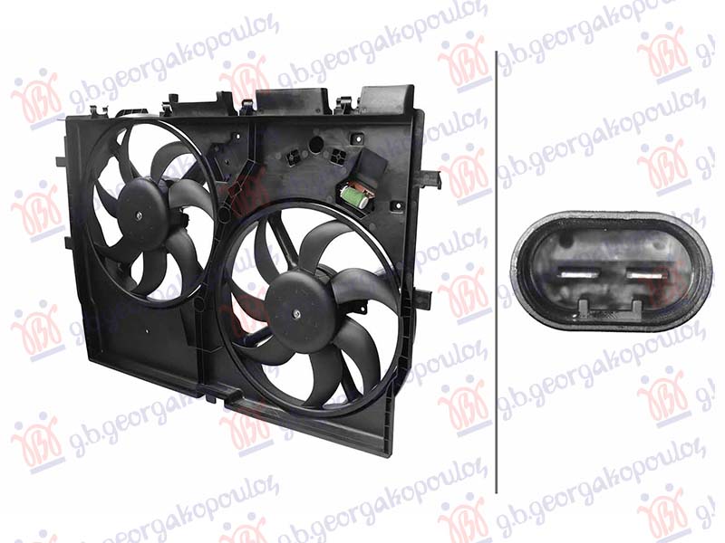 COOLING FAN (DOUBLE) 2.2-2.3-3.0 D (+A/C)