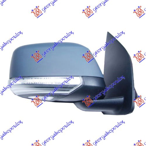 DOOR MIRROR ELECTRICAL HEATED FOLDABLE PRIMED (W/SIDE LAMP & FOOT LAMP) (A QUALITY) 2008- (CONVEX GLASS)