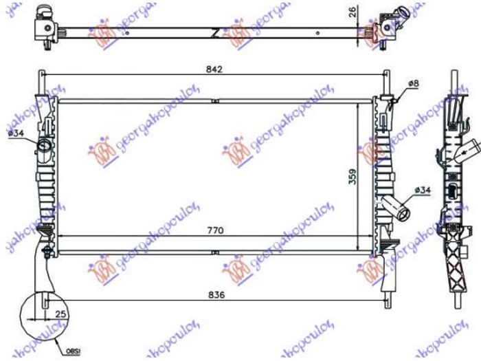 ΨΥΓΕΙΟ 2,2-2,4TDCI-2,3i +AC(76,8x38) (KOYO)