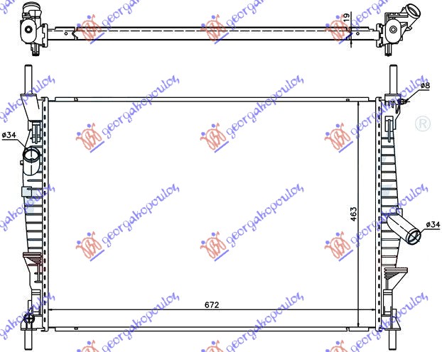 ΨΥΓΕΙΟ 2.2-2.4 TDCi-2.3I-A/C (67.5x45.5)