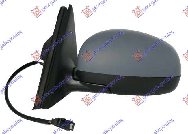 DOOR MIRROR ELECTRICAL HEATED PRIMED (ASPHERICAL GLASS)