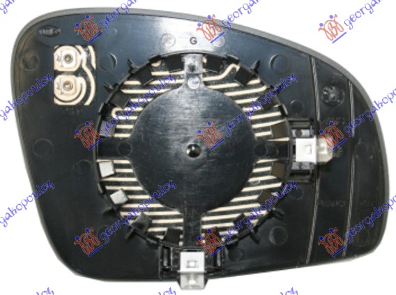 DOOR MIRROR GLASS HEATED (ASPHERICAL GLASS)