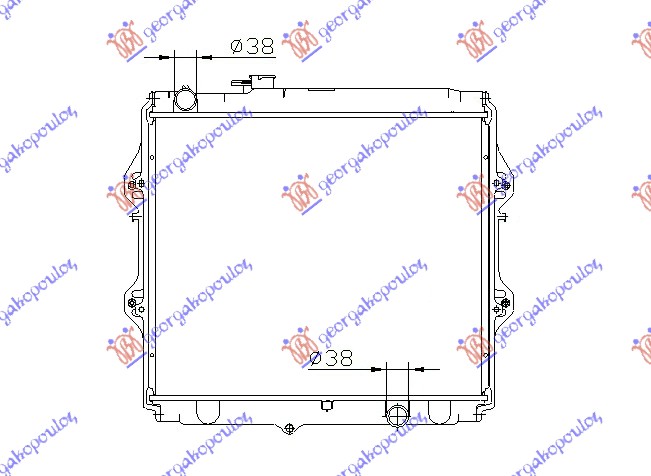 RADIATOR 2.5 T.DIESEL (450x525x32) (VALEO)