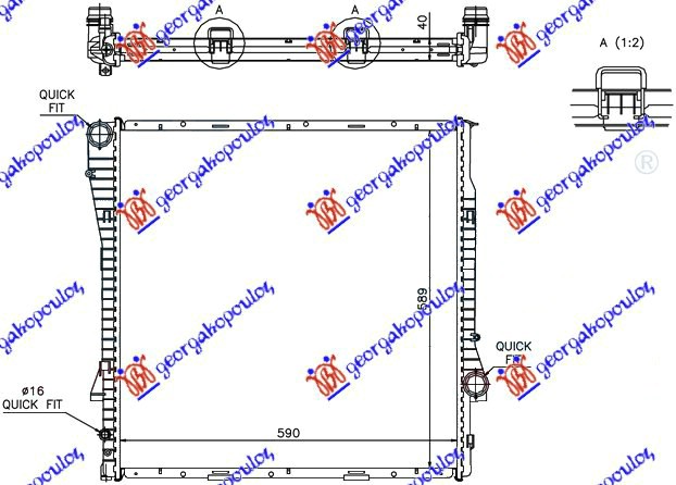 ΨΥΓ. 4.4-4,6-4,8BZ/DS ΑΤ (59x60x4,0)(MAHLE BEHR PREMIUM LINE)