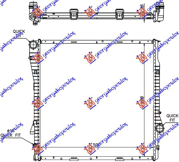 ΨΥΓ. 3.0 BΕΝZ/DIES AΥΤ (59x60x2.4) (MAHLE BEHR PREMIUM LINE)