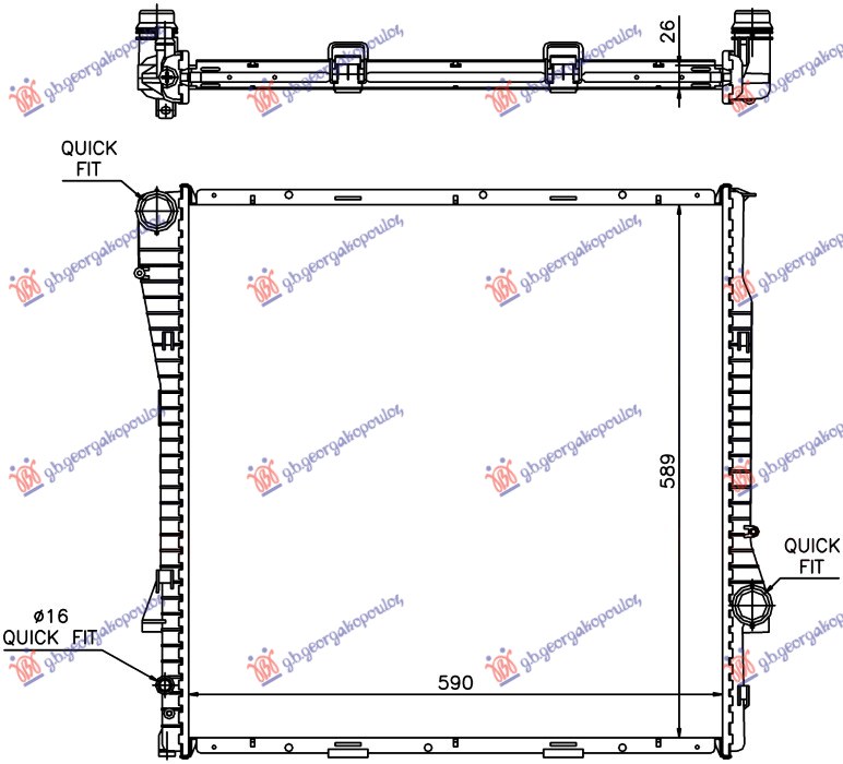 ΨΥΓΕΙΟ 3.0 BΕΝZINH/ΠΕΤΡΕΛΑΙΟ AΥΤΟΜΑΤΟ (590x600x24) (NRF)