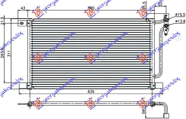 ΨΥΓΕΙΟ A/C ΠΕΤΡΕΛΑΙΟ (52x31,4x16)